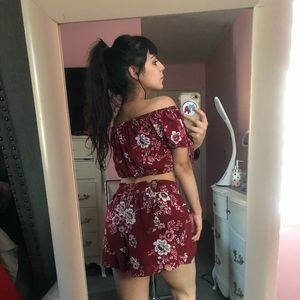 two piece floral set